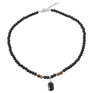 Black and Brown Beaded Necklace